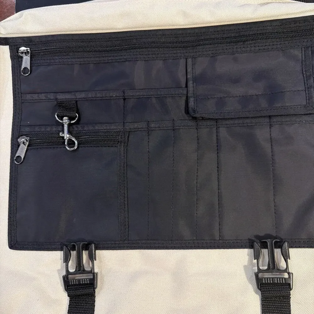 Travel Crossbody Laptop School Bag Beige - See Description